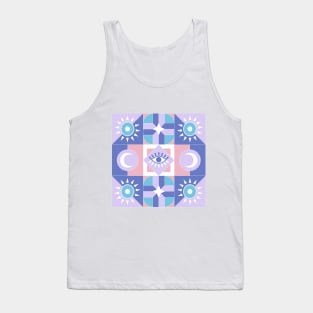 Abstract pastel mosaic pattern Tank Top